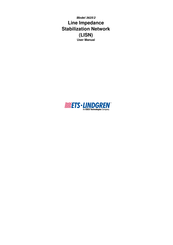 ETS-Lindgren 3625/2 User Manual