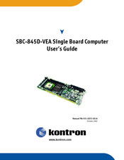 Kontron SBC-845D-VEA User Manual