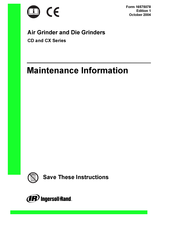 Ingersoll-Rand CX Series Maintenance Information
