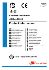 Ingersoll GS25 Product Information