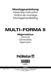 Hülsta MULTI-FORMA II Assembly Instruction Manual