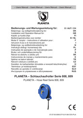 Planeta M-809 Series Installation And Operation Manual