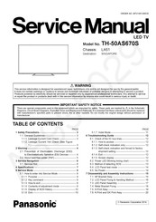 Panasonic TH-50AS670S Service Manual