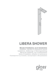 glass 1989 LIBERA SHOWER Installation, Operation & Maintenance Manual