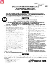 Ingersoll-Rand DB9-EU Series Operation And Maintenance Manual