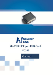 Novusun CNC NC200 Manual