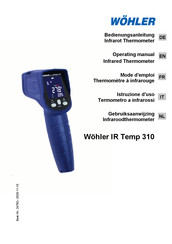Wohler IR Temp 310 Operating Manual