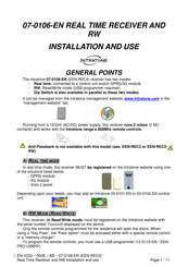 Intratone 07-0106-EN Installation And Use Manual