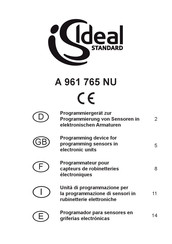 Ideal-Standard A 961 765 NU Operating Instructions Manual