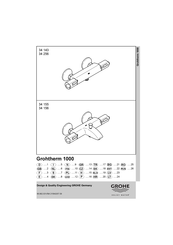 Grohe Grohtherm 1000 34 334 Manual