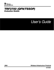 Texas Instruments TRF3750 Series User Manual