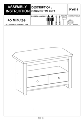 BIG FURNITURE WAREHOUSE Dorset KY014 Assembly Instruction Manual