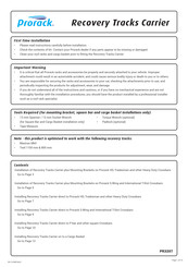 Prorack VOYAGER PR3207 Manual