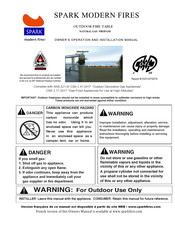 Spark modern fires FT72-P Owner's Operation And Installation Manual