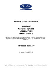 United Technologies Carrier MINICOLD COMPACT MCH 105 ZC Operating Instructions Manual