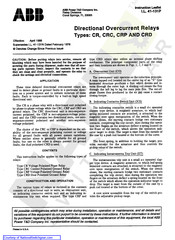 ABB CRC Series Instruction Leaflet