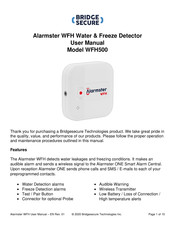 Bridgesecure Technologies Alarmster WFH500 User Manual