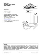Flavor Burst TS 80BLD Manual