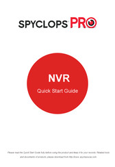 Metra Electronics SPYP-NVR8POE1T Quick Start Manual