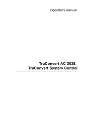 Trumpf TruConvert System Control Operator's Manual