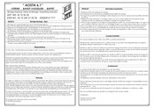 Inter Link Sas AOSTA 6.1 Assembling Instruction