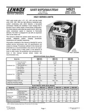 Lennox HS21-036 Manual