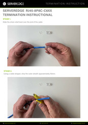 Serveredge RJ45-8P8C-C6 Series Termination Instructions