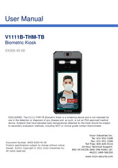 Vicon V1111B-THM-TB User Manual