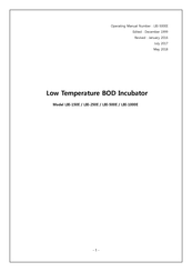 Labtech LBI-250E Operating Manual