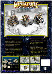 Miniature Scenery Goblin Gunz Instructions Manual