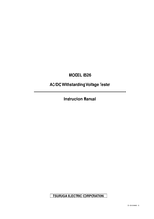 Tsuruga 8526 Instruction Manual