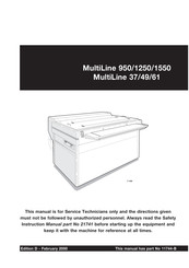 Glunz & Jensen MultiLine 49 Manual
