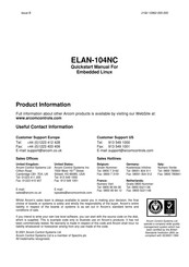 Arcom ELAN-104NC Quick Start Manual