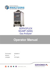Servomex SERVOFLEX MiniMP Operator's Manual