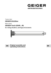 GEIGER SOLIDline-KS GU4540 Original Assembly And Operating Instructions