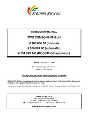 Kremlin-Rexson 106 067 00 Instruction Manual