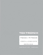 Tektronix 7603 Instruction Manual
