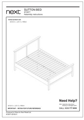 Next SUTTON BED Assembly Instructions Manual
