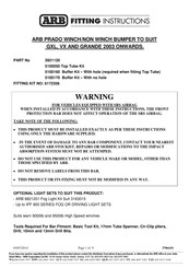 ARB 3921120 Fitting Instructions Manual