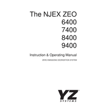 YZ Systems NJEX ZEO 8400 Instructions & Operating Manual