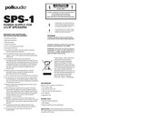 Polk Audio SPS-1 Instructions Manual