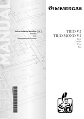 Immergas Trio Pro Mono V2 Instructions And Warnings