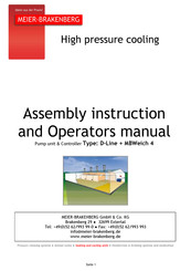MEIER-BRAKENBERG D-Line + MBWeich 4 Assembly Instructions And Operator's Manual