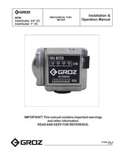 Groz FM-20 Installation & Operation Manual