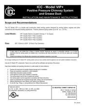 ICC VIP+ Air Insulated Installation And Maintenance Instructions Manual