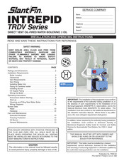 Slant/Fin INTREPID TRDV Series Installation And Operating Instructions Manual