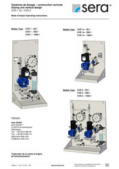 Sera CVD 1s-1500.1 Operating Instructions Manual