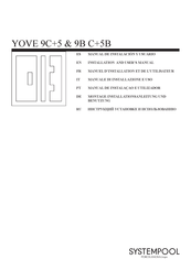 Porcelanosa SYSTEMPOOL YOVE 9C+5 Installation And User Manual