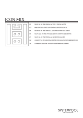 Porcelanosa SYSTEMPOOL ICON Pre-Installation And Installation Manual