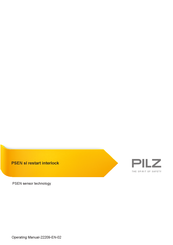 Pilz PSEN sl restart interlock Operating Manual